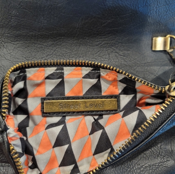 Cross-body Studded Leather Magnetic Clasp Bag - Picture 5 of 11